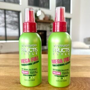 2 Pack - NEW! Garnier Fructis Style Mega Full Thickening Lotion